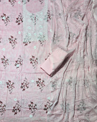 Premium Chikankari Pure Cotton Suit Set - Yanchi