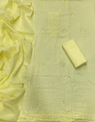 Premium Chikankari Pure Cotton Suit Set - Yanchi