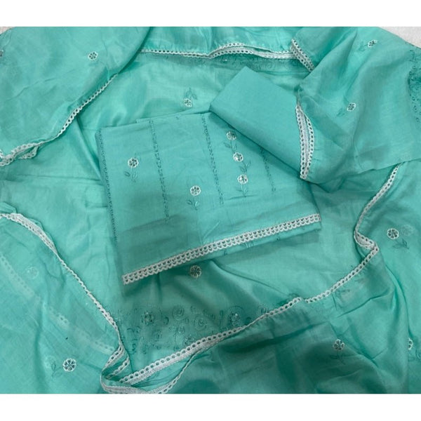 Premium Chikankari Pure Cotton Suit Set - Yanchi