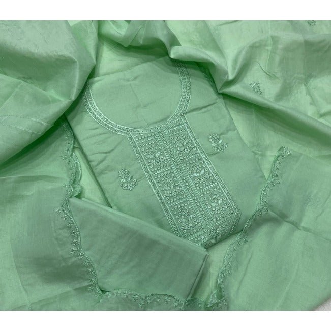 Premium Chikankari Pure Cotton Suit Set - Yanchi