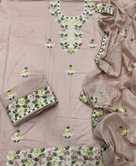 Premium Chikankari Pure Cotton Suit Set - Yanchi