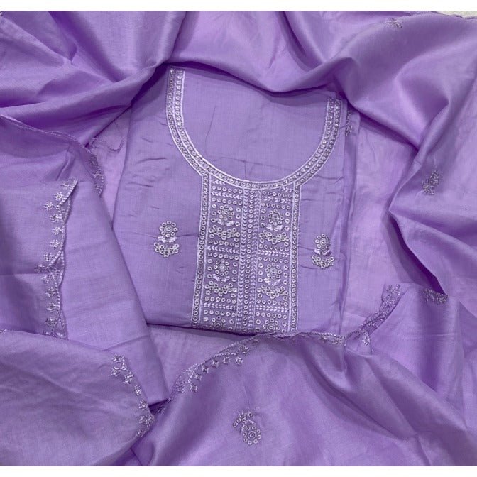 Premium Chikankari Pure Cotton Suit Set - Yanchi