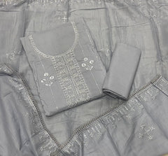 Premium Chikankari Pure Cotton Suit Set - Yanchi