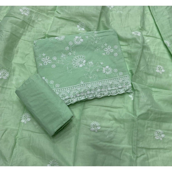 Premium Chikankari Pure Cotton Suit Set - Yanchi