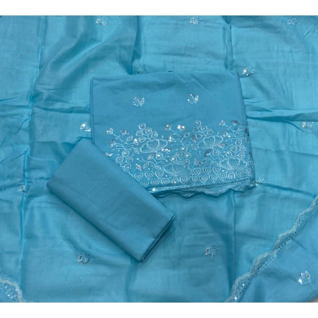 Premium Chikankari Pure Cotton Suit Set - Yanchi