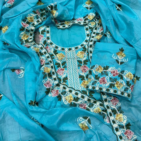Premium Chikankari Pure Cotton Suit Set - Yanchi