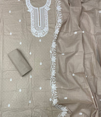 Premium Chikankari Pure Cotton Suit Set - Yanchi