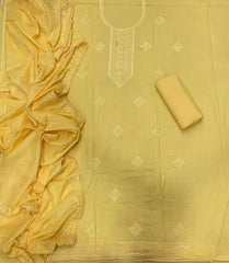 Premium Chikankari Pure Cotton Suit Set - Yanchi
