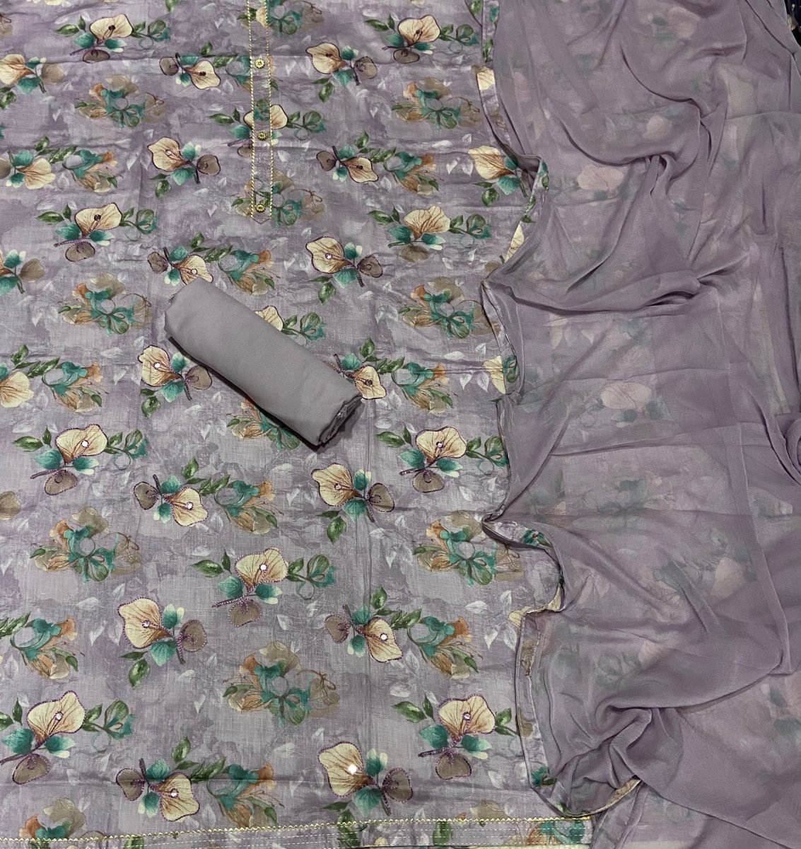 Premium Elegant Muslin Silk Suit Set - Yanchi