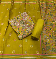 Premium Modal Silk Suit Set with Beads & Sequins Zari Handwork - Yanchi