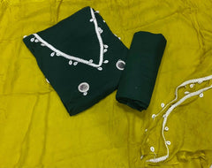 Premium Organza Suit Set with Mirror Work - Yanchi