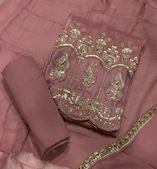 Premium Tissue Silk Suit Set with Heavy Beads, Zari & Sequins Work - Yanchi