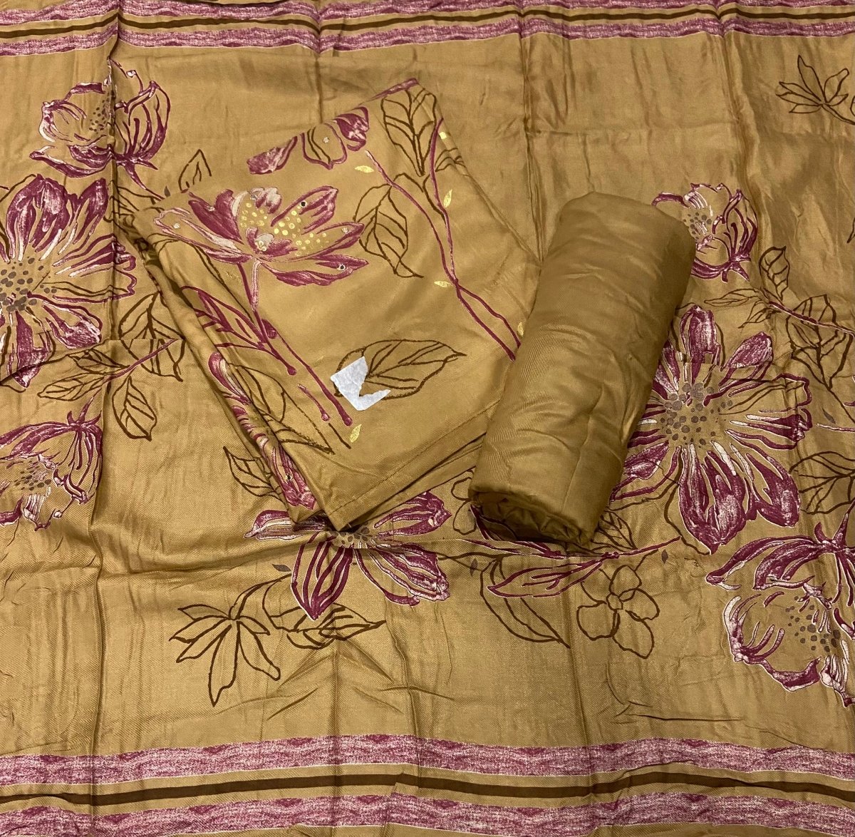 Premium Winter Pashmina Digital Print Suit Set with Hand Embroidery - Yanchi