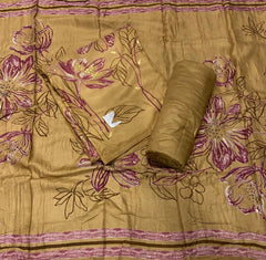 Premium Winter Pashmina Digital Print Suit Set with Hand Embroidery - Yanchi