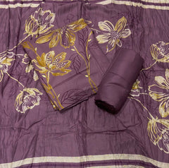 Premium Winter Pashmina Digital Print Suit Set with Hand Embroidery - Yanchi