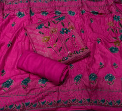 Premium Winter Pashmina Digital Print Suit Set with mirror work - Yanchi