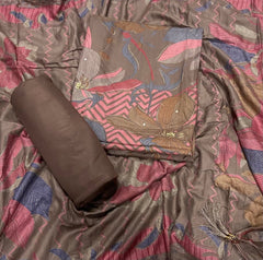 Premium Winter Pashmina Digital Print Suit Set with mirror Work(142vol) - Yanchi