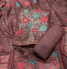 Premium Winter Pashmina Digital Print Suit Set with mirror Work(150vol) - Yanchi