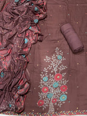 Premium Winter Pashmina Digital Print Suit Set with mirror Work(150vol) - Yanchi