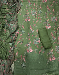 Premium Winter Pashmina Digital Print Suit Set with mirror Work(166vol) - Yanchi