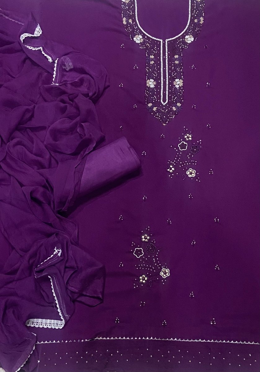 Premium Winter Suit Set With Stone work - Yanchi