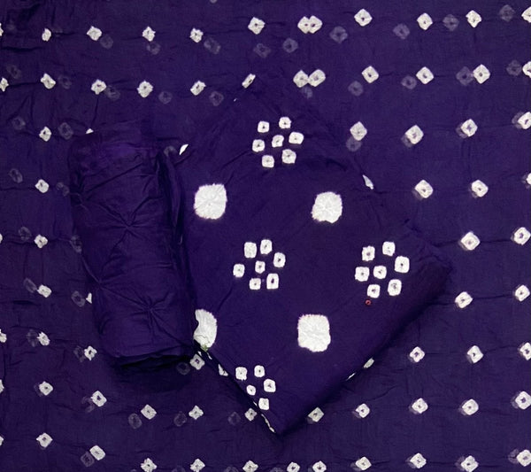 Pure Bandhej Cambric Cotton Suit Set