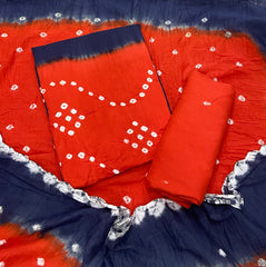 Pure Bandhej Cambric Cotton Suit Set - Yanchi
