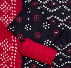 Pure Bandhej Cambric Cotton Suit Set - Yanchi