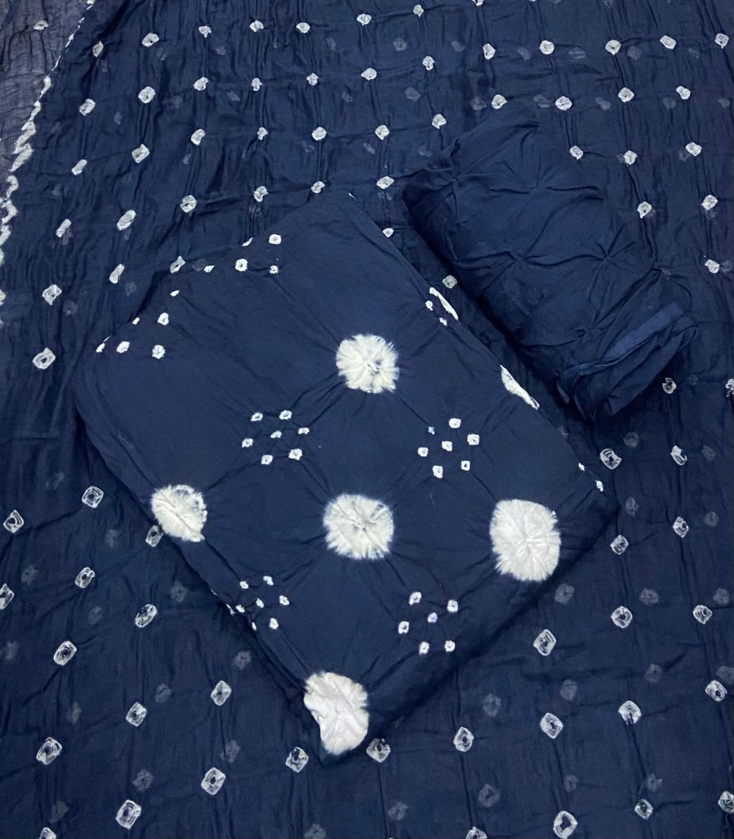 Pure Bandhej Cambric Cotton Suit Set - Yanchi