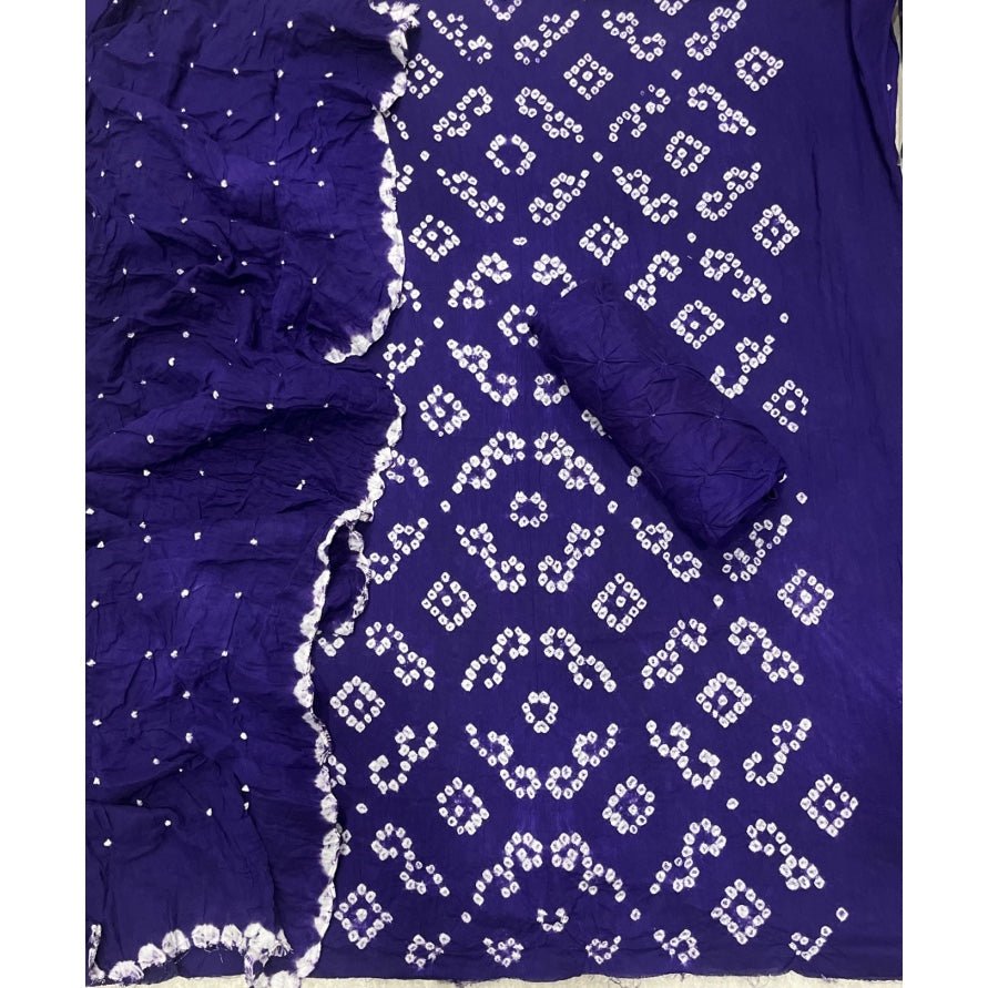 Pure Bandhej Cambric Cotton Suit Set - Yanchi