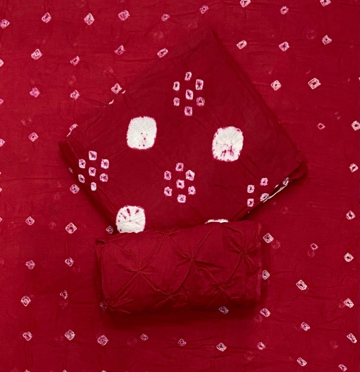 Pure Bandhej Cambric Cotton Suit Set - Yanchi