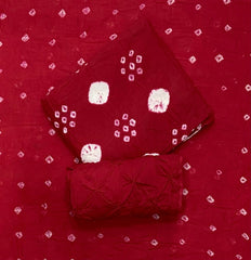 Pure Bandhej Cambric Cotton Suit Set - Yanchi