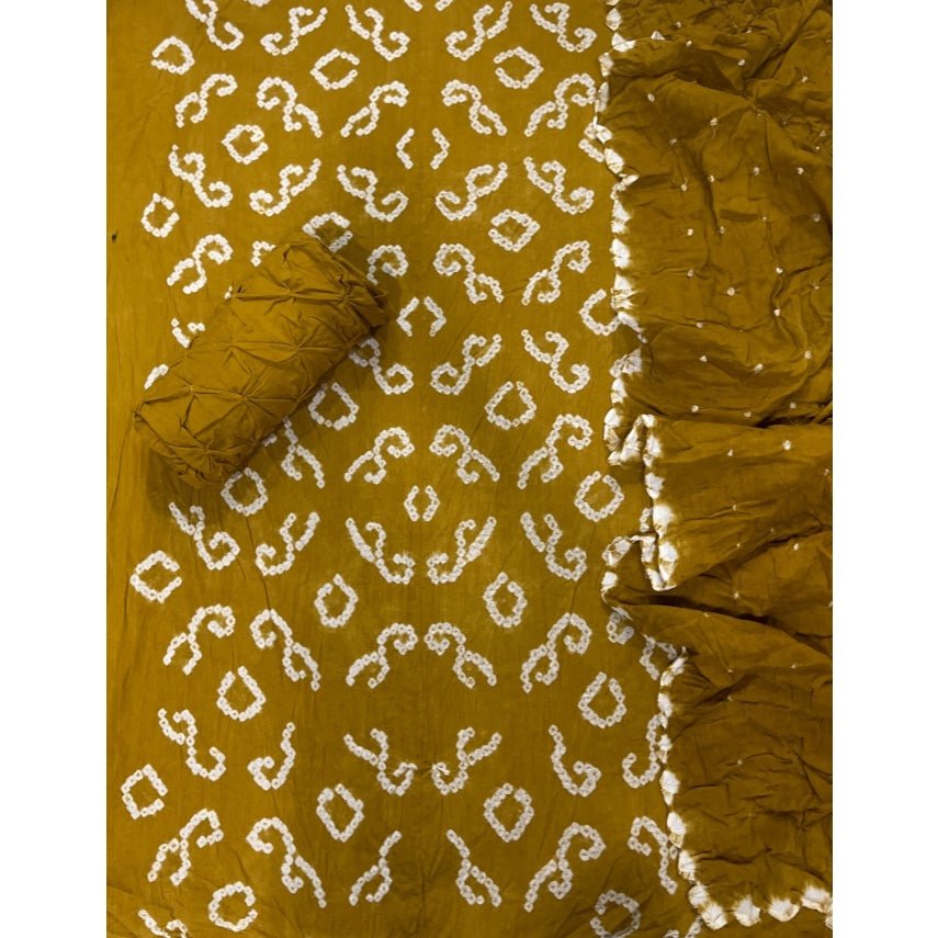 Pure Bandhej Cambric Cotton Suit Set - Yanchi