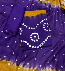 Pure Bandhej Cambric Cotton Suit Set - Yanchi