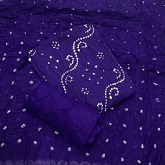Pure Bandhej Cambric Cotton Suit Set - Yanchi