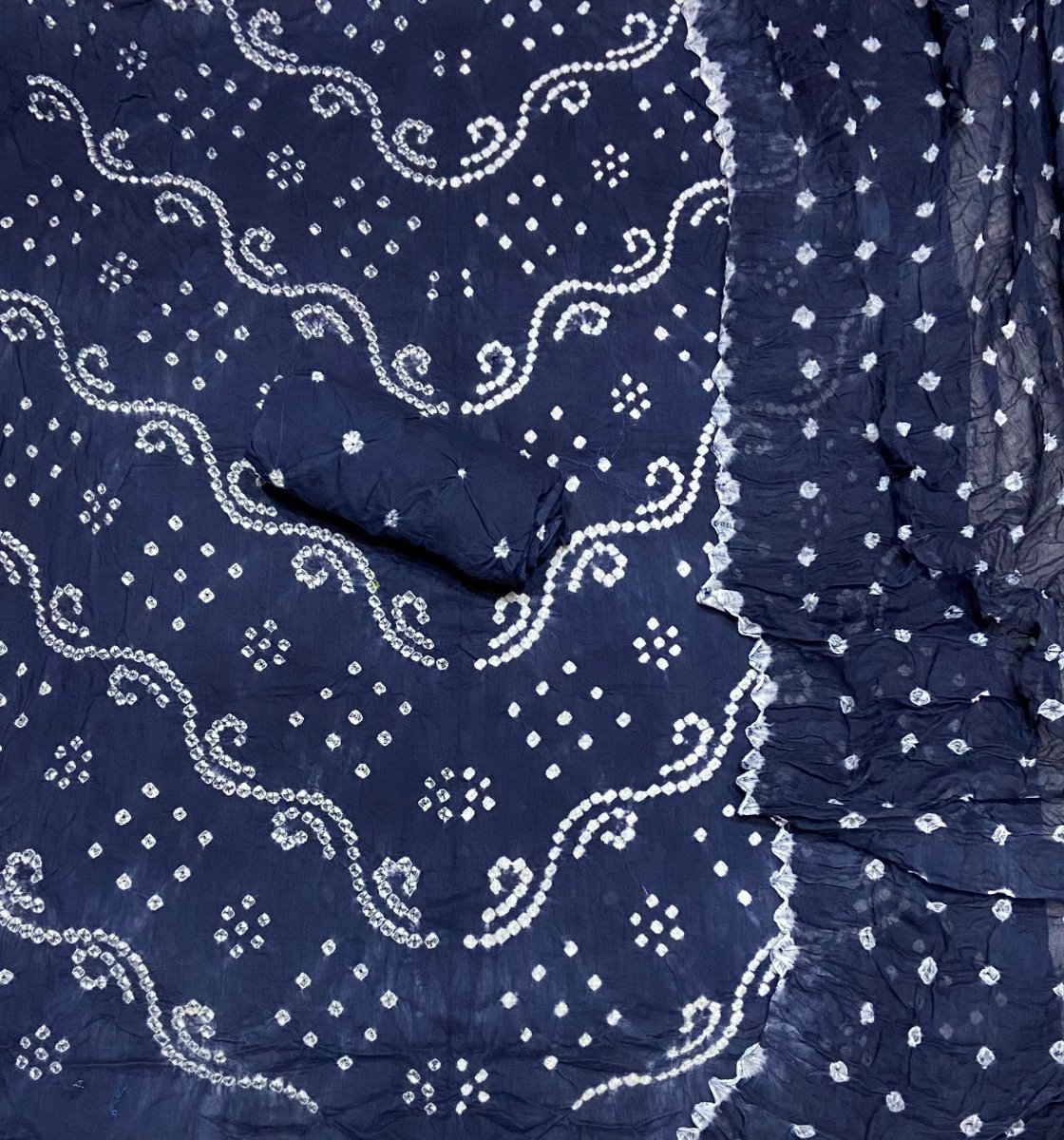 Pure Bandhej Cambric Cotton Suit Set - Yanchi