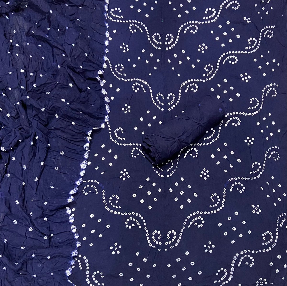 Pure Bandhej Cambric Cotton Suit Set - Yanchi