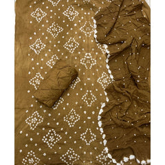 Pure Bandhej Cambric Cotton Suit Set - Yanchi