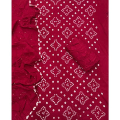 Pure Bandhej Cambric Cotton Suit Set - Yanchi