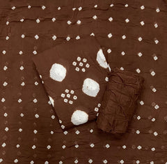 Pure Bandhej Cambric Cotton Suit Set - Yanchi