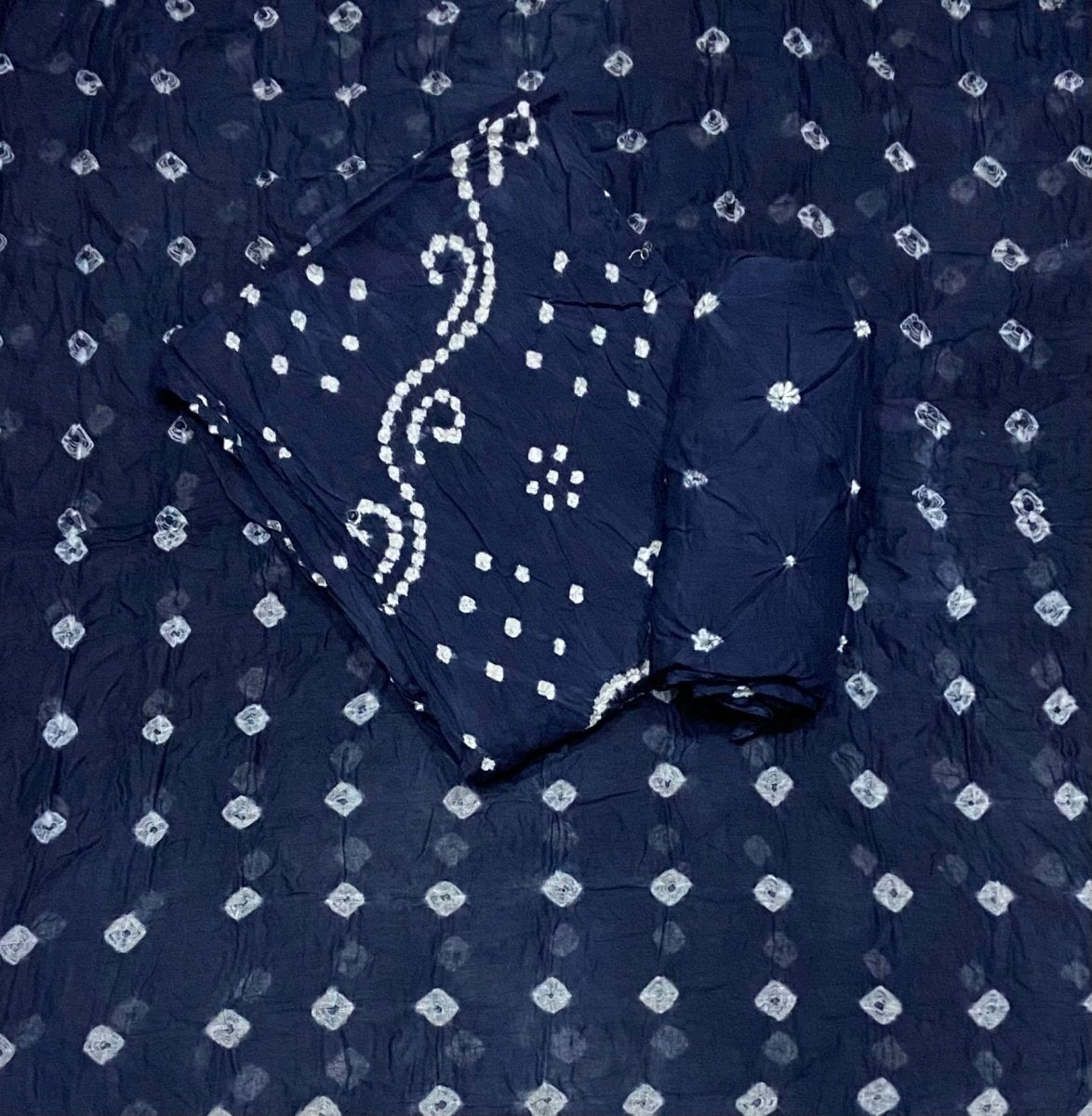 Pure Bandhej Cambric Cotton Suit Set - Yanchi