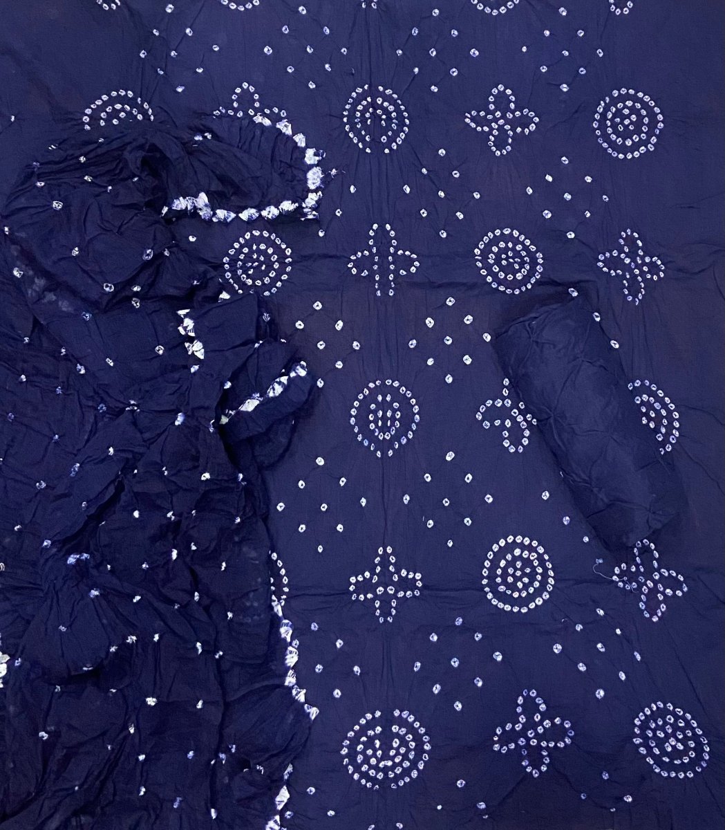 Pure Bandhej Cambric Cotton Suit Set - Yanchi