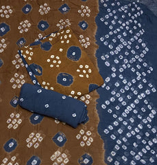 Pure Bandhej Cambric Cotton Suit Set - Yanchi