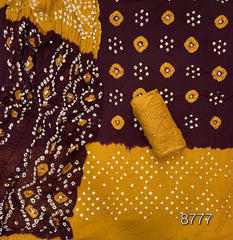 Pure Bandhej Cambric Cotton Suit Set - Yanchi