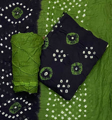 Pure Bandhej Cambric Cotton Suit Set - Yanchi