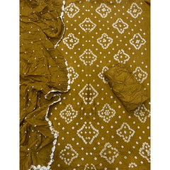 Pure Bandhej Cambric Cotton Suit Set - Yanchi