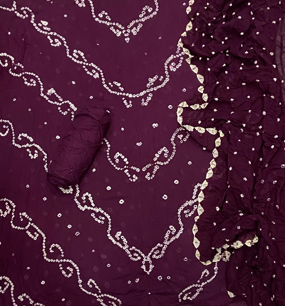 Pure Bandhej Cambric Cotton Suit Set - Yanchi