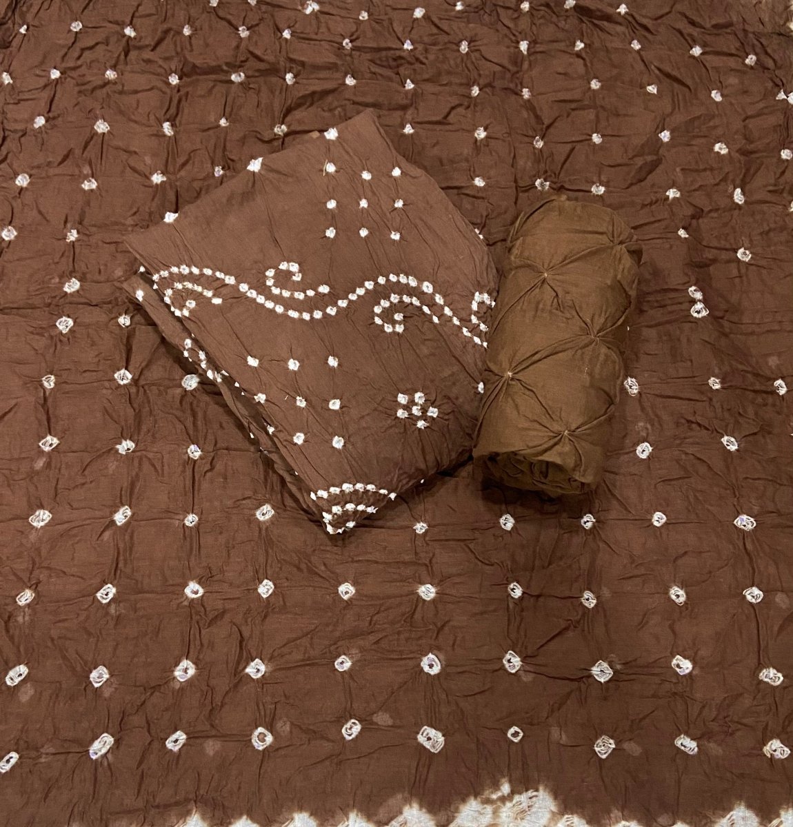 Pure Bandhej Cambric Cotton Suit Set - Yanchi