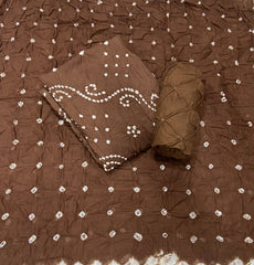 Pure Bandhej Cambric Cotton Suit Set - Yanchi