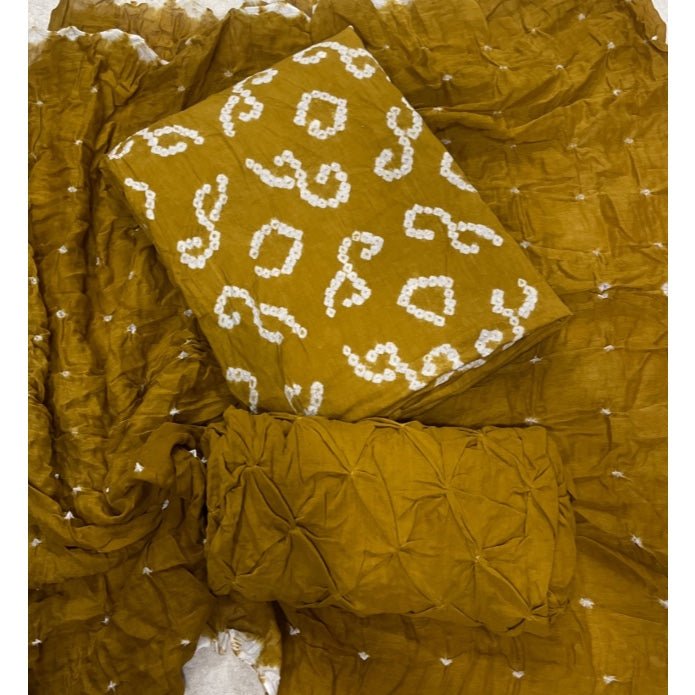Pure Bandhej Cambric Cotton Suit Set - Yanchi